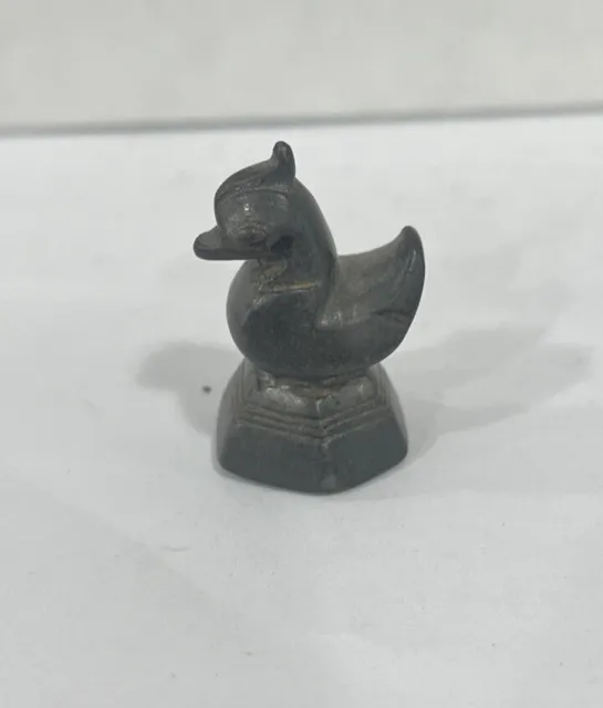 Vintage Asia Antique Opium Weight Bird Duck Rooster Bronze China  1.2 OZ 2
