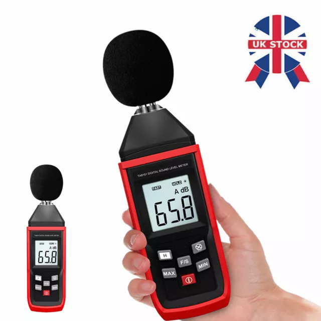 Digital Sound Level Meter Noise Decibel Pressure Tester 30-130dB Measure Tester