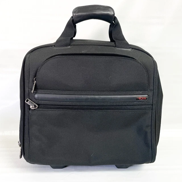Tumi Alpha 2 Wheeled Carry On Bag Compact Brief Case Travel Luggage 14 X 13 2
