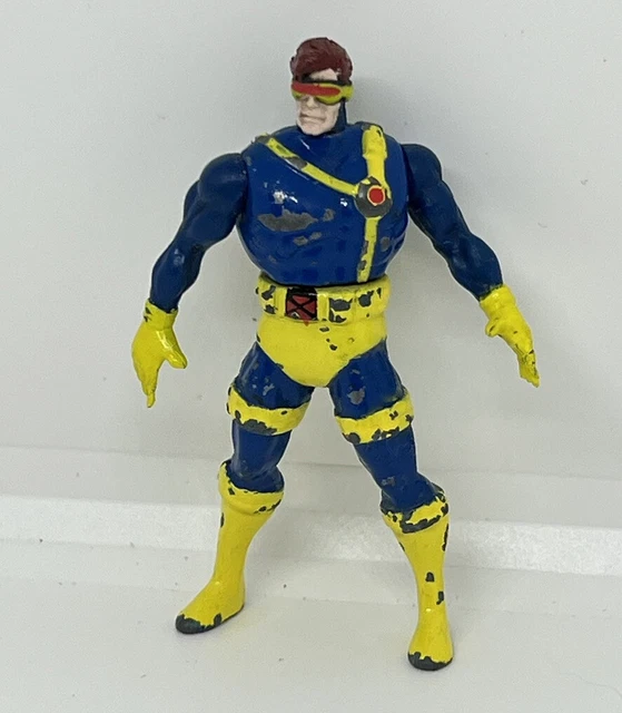 Marvel X-Men Steel Mutants Cyclops Die Cast 1994 Toy Biz Diecast Metal Figure
