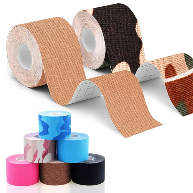 2 Rolls Kinesiology Tape Elastic Premium Athletic Tape For Muscle Pain Relief