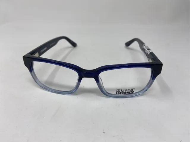 Zuma Rock Zr003 Slate Blue 49/16/135 B:36 Flex Hinge Eyeglasses Frame Bk13