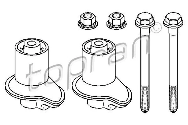 TOPRAN Supporto Motore Anteriore Destro In Gomma-Metallo Per Peugeot 206 – Codice OE 1844A2