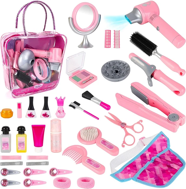 Pretend Makeup Set Hairdressing Barber Shop Beauty Role Playset Bag Package