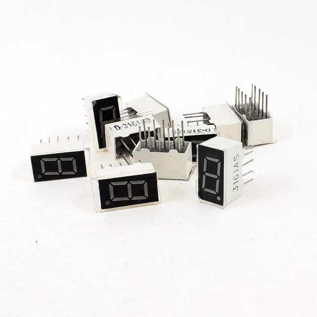 10Pcs Commun Cathode 10 broches 1 D'embouts 7 Segment 0.36" rouge LED écran