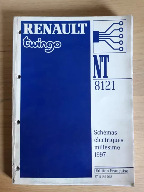 (337A) Manuel d'atelier RENAULT - Twingo, Schémas électriques Millésime 1997