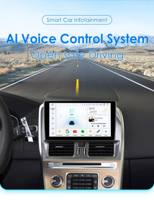 9" Android Autoradio DAB+ CarPlay GPS Navigation 8+128G Für Volvo XC60 2014-2017
