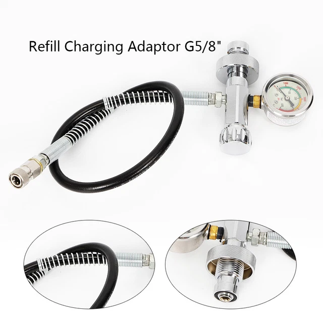 4500 PSI Submersible Inflatable Valve Fire Inflatable Valve with 60cm Hose New