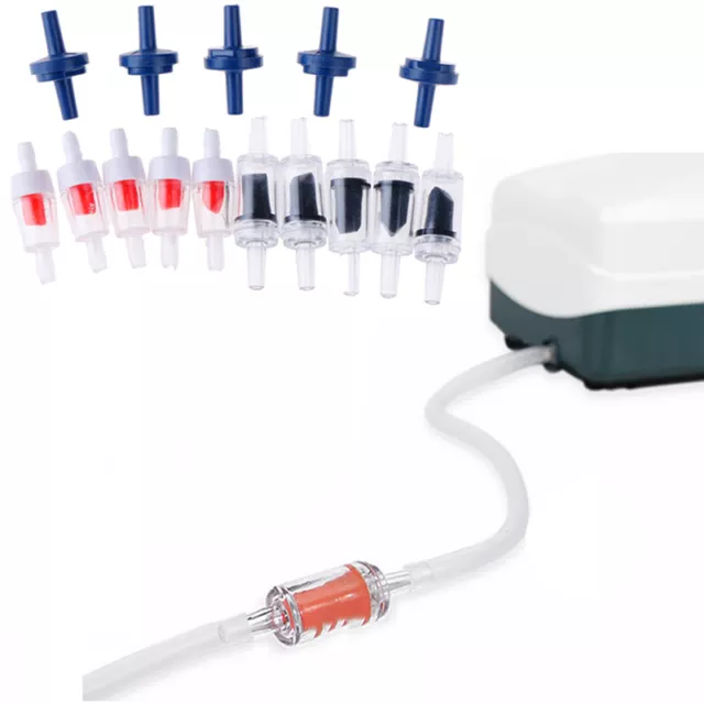5 pz valvole di controllo non ritorno acquario pompa aria serbatoio pesci diffusore CO2 acqua_DS