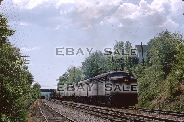 New York Central NYC 4 Alco FA's on tr @ Jersey Shore, PA 1967 - Orig. slide