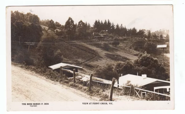 View at Ferny Creek Melbourne Victoria  Rose Series OLD POSTCARD 1920s