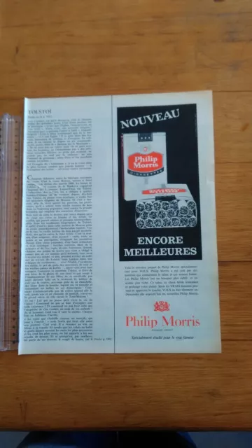 Publicite Ancienne - Pub Advert - Cigarettes Philip Morris - Paris Match 1965