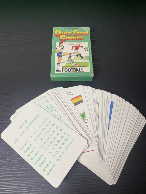 Waddingtons Quiz Card Games - Football - 1979 - Complete