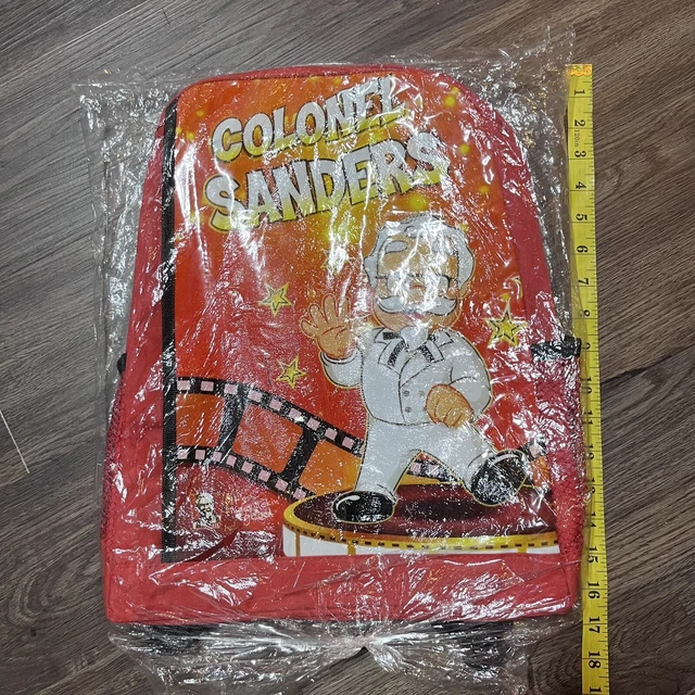 KFC Colonel Sanders Backpack Red New
