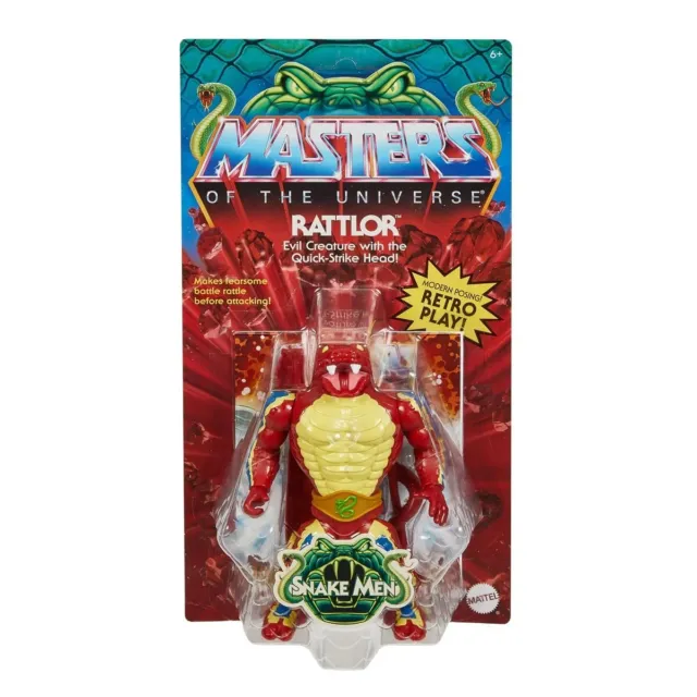 Masters of the Universe Origins Rattlor Figure 2022 Mattel Snake Men MOTU