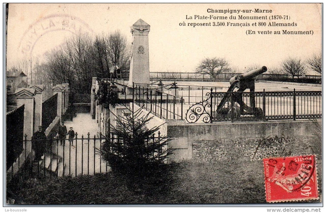 94 CHAMPIGNY - la plate forme du monument