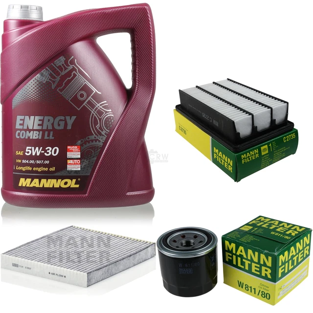 MANNOL 7 L Energy Premium 5W-30 + MANN-FILTER Per BMW 3er Cabriolet E46 330 Cd 4061174910539