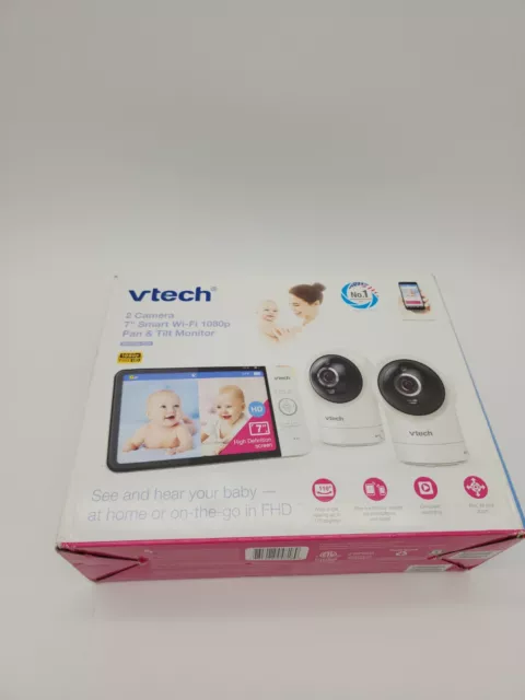 ¡LEE! Monitor inteligente de acceso remoto VTech RM7764-2HD 1080P 2 CAM q 1434#ln