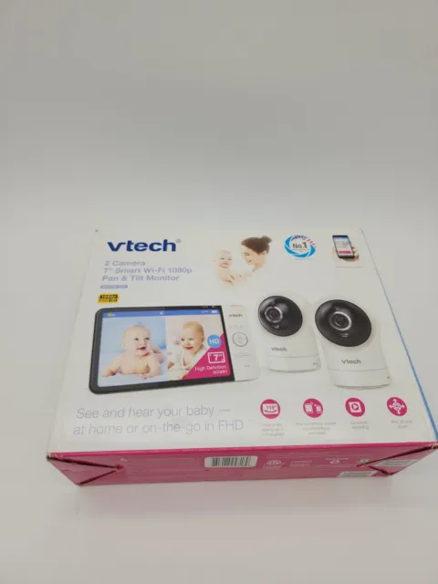 Monitor para bebé VTech RM7764-2HD 1080P inteligente Wifi acceso remoto 2 cámaras U 630#G