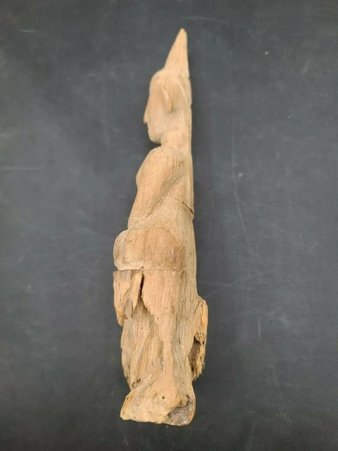 Antique Burmese Wood Carved Statue Shan 6