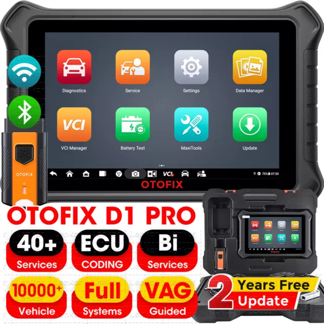 2024 OTOFIX D1 PRO Voiture Outils diagnostics OBD Systèmes Complète Codage ECU