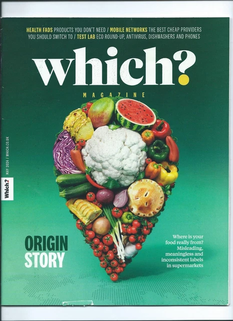 Consumer Magazines Examples WHICH CONSUMER MAGAZINE -May 2024 Which? consumer magazine £4.10 ...