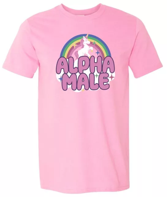 Alpha Male Unicorn Rainbow Funny Unisex T-Shirt Funny Offensive T Shirt