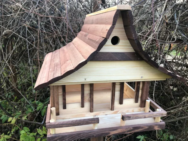 Vogelhaus aus Holz XXL,Nistkasten,Vogelfutterstation,Fogelvilla,Vogelhäuschen