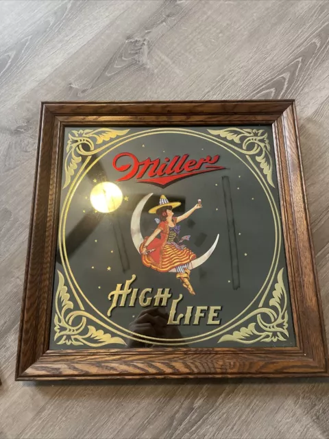 Vintage Miller High Life Mirror Sign