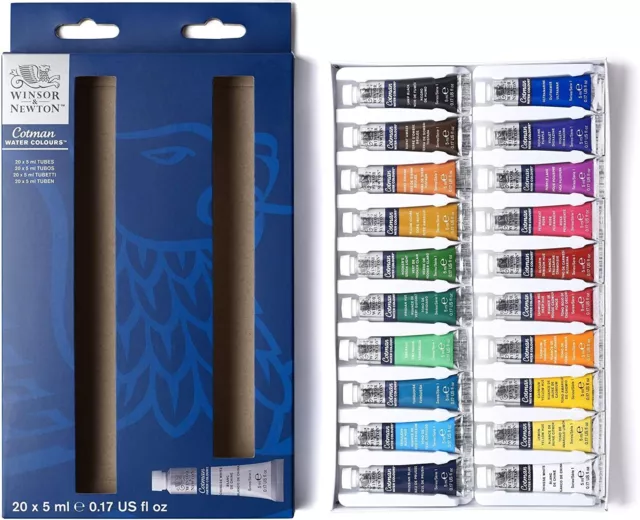 Winsor & Newton Cotman Watercolour-20 X Tube Set Watercolour Mulitcoloured