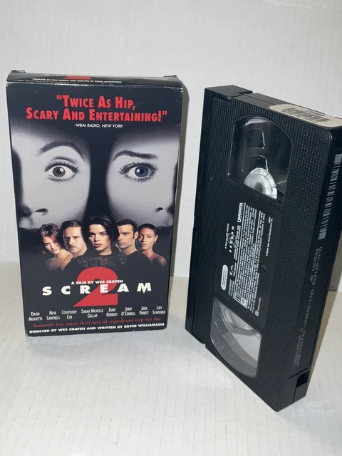 SCREAM 2 VHS Horror Slasher Wes Craven David Arquette Neve Campbell ...
