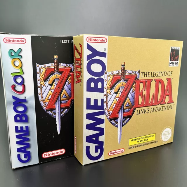 Pack 2 Boites Jeux Zelda Link's Awakening et DX  Nintendo Gameboy +Plateau Cale