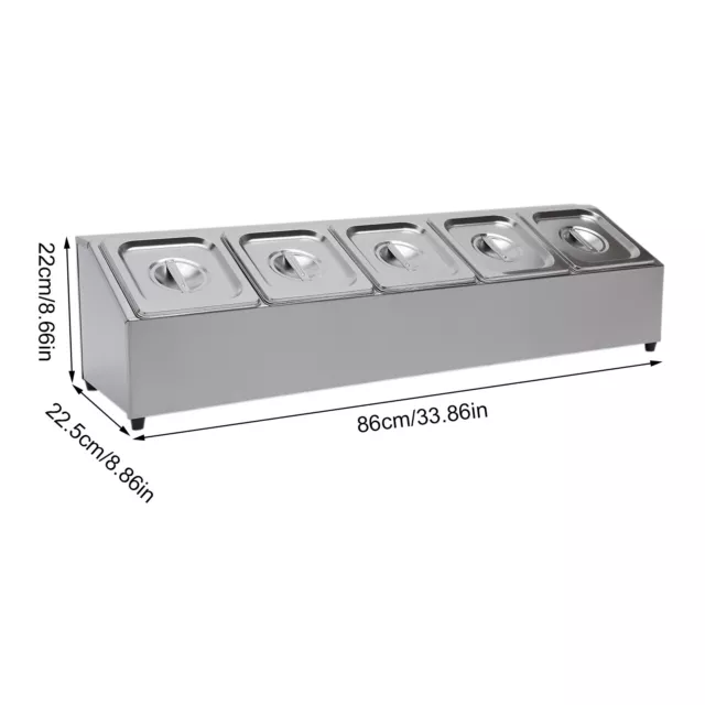 GN Aufsatzbord Mit GN Behältern Gastronorm Behälter Gestell Mit Deckel Edelstahl