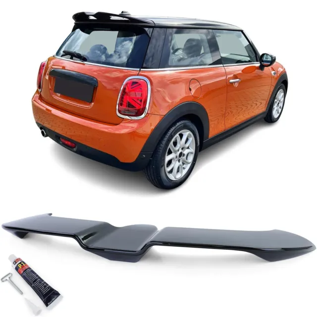 Spoiler Alettone Posteriore Bagagliaio Per Mini Cooper F55 F56 13-18 Nero Lucido