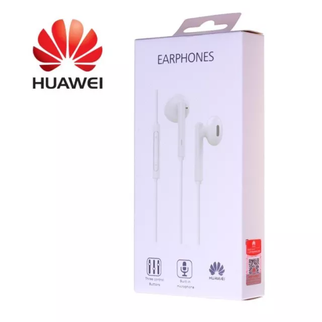 Huawei Kopfhörer Cuffie Original Cuffie AM115 Weiß Für P30 Lite P30 P40 Lite