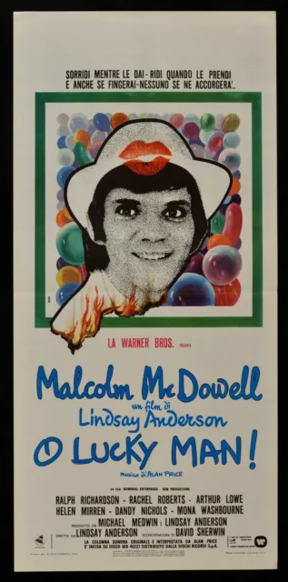 Cartel O Lucky Man Malcom Mac Dowell Lindsay Anderson Alain Price Lowe L156