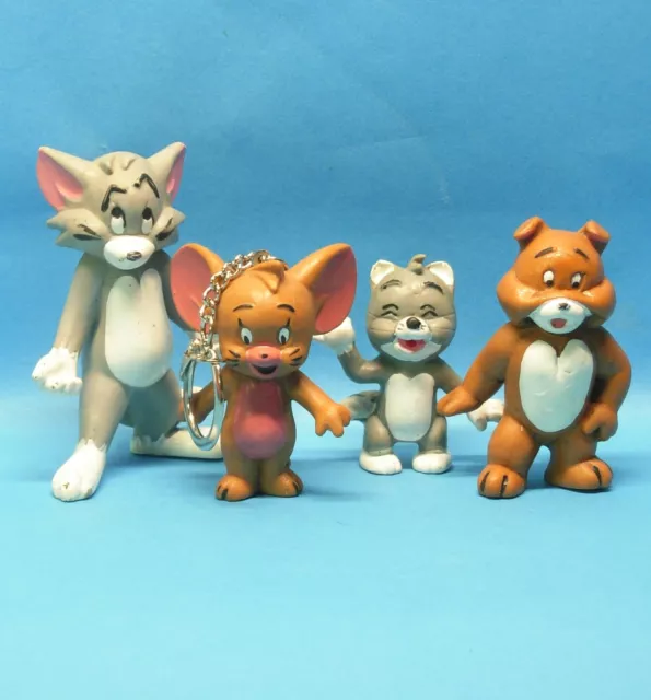 TOM und JERRY 2. Serie komplett SCHLEICH 1981 = 4 Figuren Tom Jerry Spike Junior