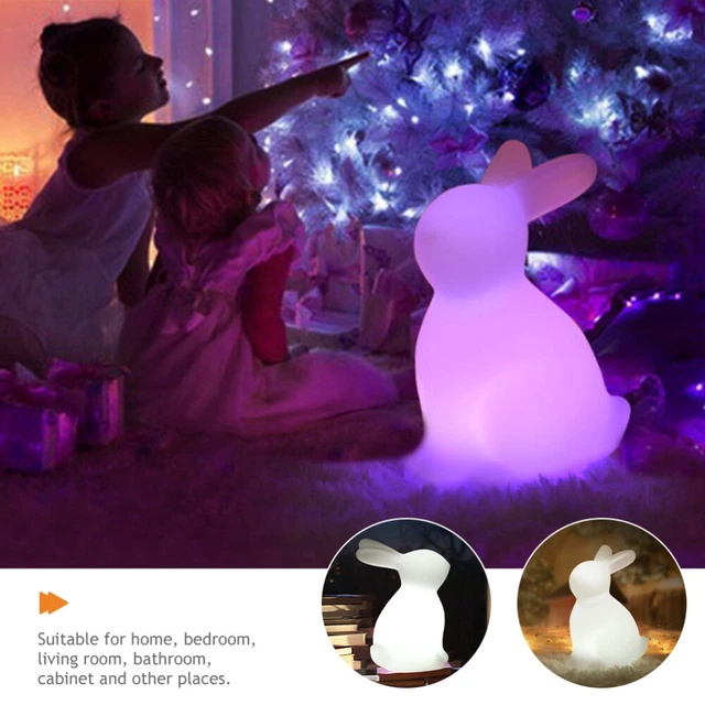 LIGHT KIDS NIGHT Lamp Bedside Rabbit Premium Material Battery Operated