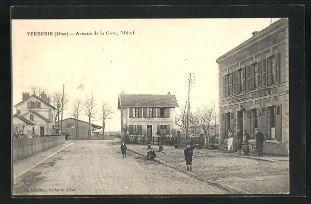 CPA Verberie, venue de la Gare, L´Hotel