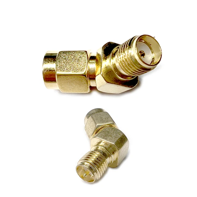DollaTek 4 Stück 45/135 Grad SMA RP-SMA Antennenstecker Stecker Buchse Adapter All In One Combo Diy Zubeh R