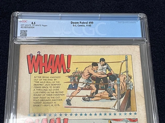 Doom Patrol #99 (Nov 1965) ✨ Graded 4.5 OFF-W TO WHITE by CGC ✔1st App Beast Boy 4