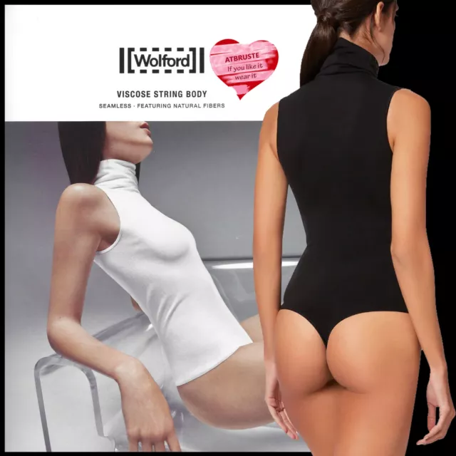 WOLFORD TOKYO STRING Body M White Seamless With 3/4 Sleeves $211.38 -  PicClick AU