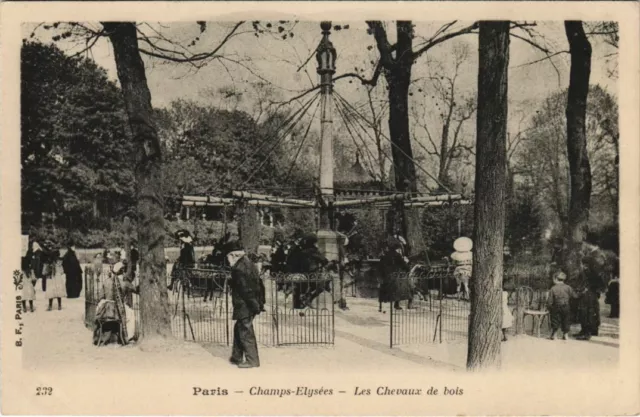 CPA PARIS ed. B.F. Champs-Elysées Chevaux de bois (927382)