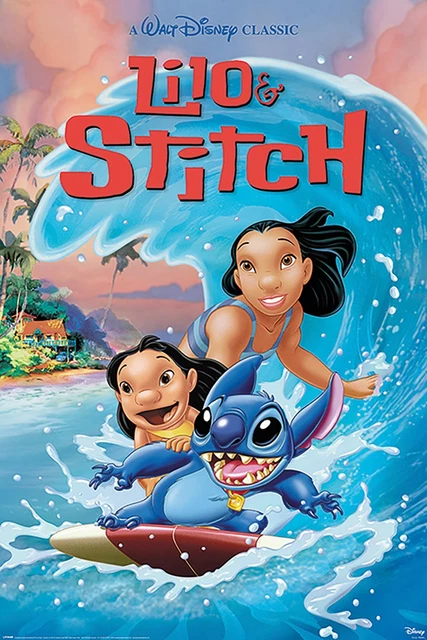 Poster Disney Lilo & Stitch Wave Surf 61 x 91,5 cm