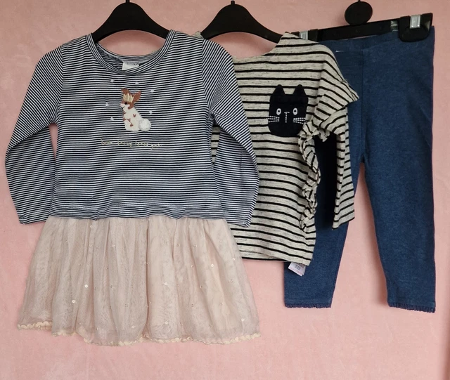 Next. Pacchetto vestiti per bambine età 9-12 m/80 cm. Usato. Condizioni perfette. 🙂