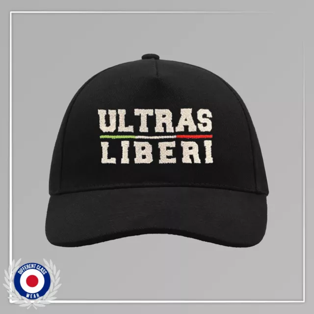 Berretto Cappello Nero Ultras Liberi Ricamato