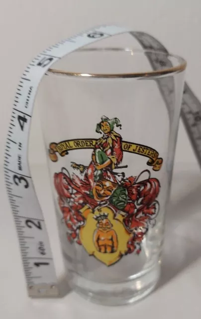 Vintage Libbey Freemasonry Royal Order of Jesters Cocktail Glass 3