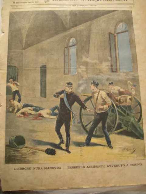 Rivista Vintage "La Tribuna " Supplemento Della Domenica N.3  - Gennaio 1895