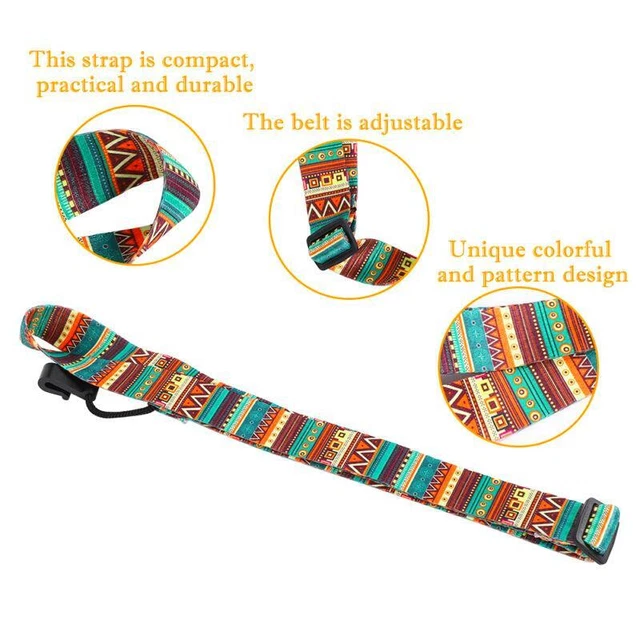 For Guitar Strap Adjustable for Acoustic Electric Bass With Hook -