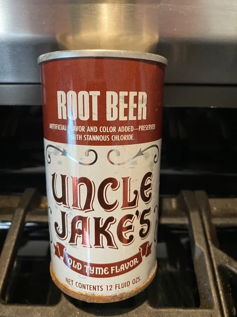 Vintage UNCLE JAKE’S ROOT BEER SODA 🥤 JUICE TAB Soda 🥤 Can